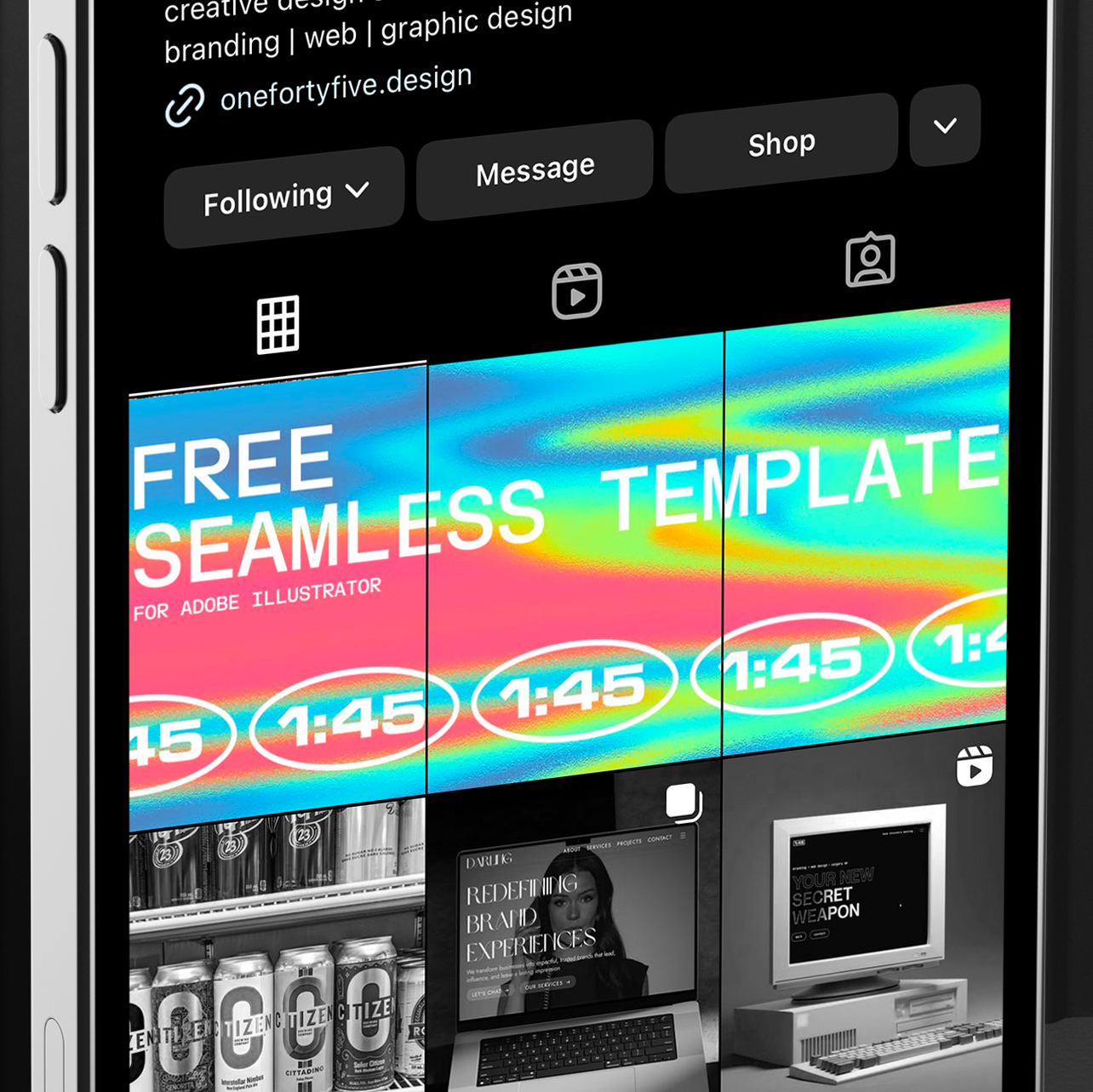 Free Seamless Instagram Carousel Template 2025 (Illustrator)